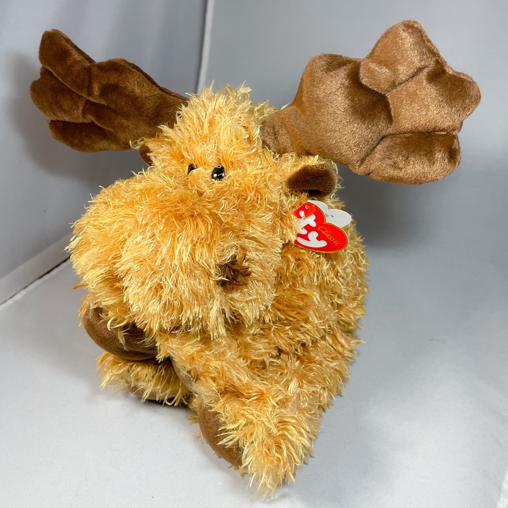 2004 TY Classic MELVILLE Plush 11.5” Moose NWT.
